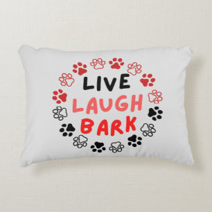 Cojín Decorativo Live laughk bark offwhite BG