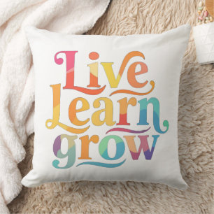 Cojín Decorativo Live Learn Grow