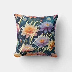 Cojín Decorativo Live Love Laugh