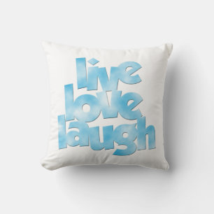 Cojín Decorativo Live Love Laugh Pillow