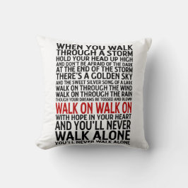 Cojín Decorativo Liverpool FC: Nunca caminarás solo Cushion