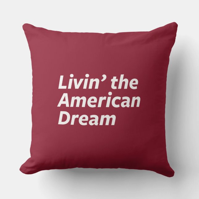 Cojín Decorativo Livin el sueño americano (Anverso)