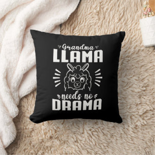 Cojín Decorativo Llama de abuela no necesita un drama