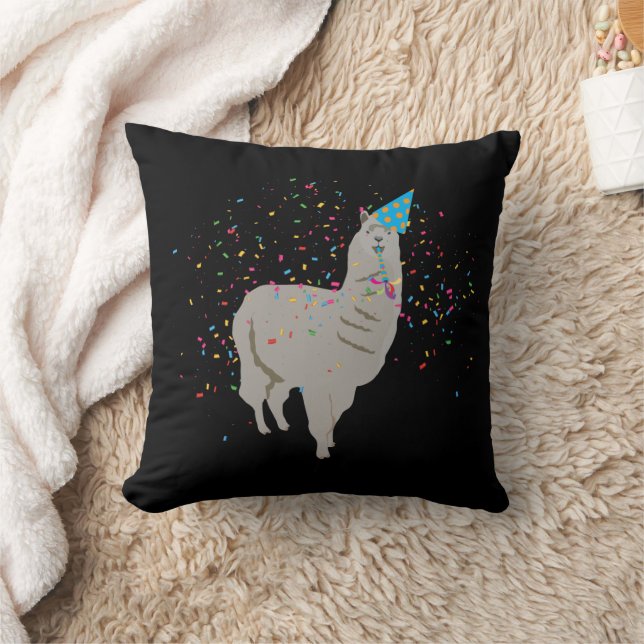 Cojín Decorativo Llama de fiesta - Animales con Fiesta (Manta)