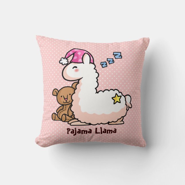 Cojín Decorativo Llama del pijama (Anverso)