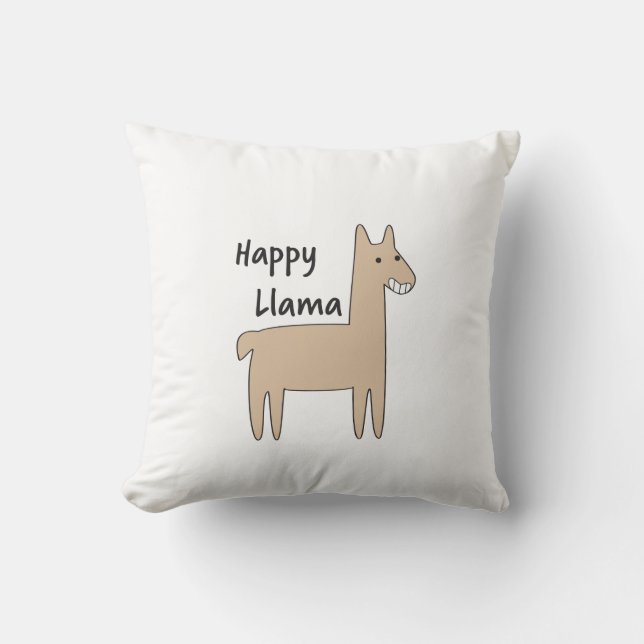 Cojín Decorativo Llama feliz (Anverso)