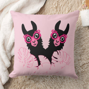 Cojín Decorativo Llama Sisters