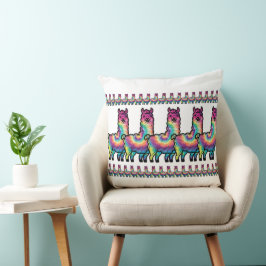 Cojín Decorativo Llama Tie Dye