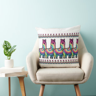 Cojín Decorativo Llama Tie Dye