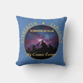 Cojín Decorativo Llamada de la Montaña Cósmica