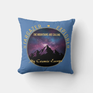 Cojín Decorativo Llamada de la Montaña Cósmica