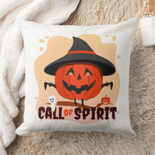 Cojín Decorativo Llamado de Espíritu de Halloween