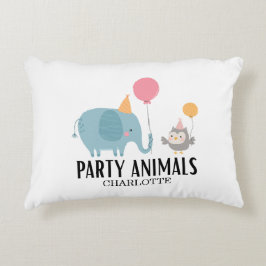 Cojín Decorativo Llamar a todos los niños de animales Fiestas Cumpl