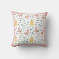 Llamas gatos Alapaca Nombre rosa Animales Boho