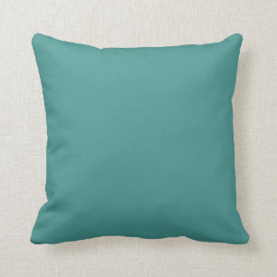 Cojín Decorativo Llanura decorativa de color sólido verde azulado