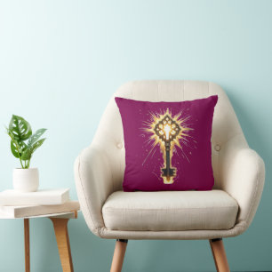 Cojín Decorativo Llave de Fantasía Antigua con Luz Mágica – Radiant
