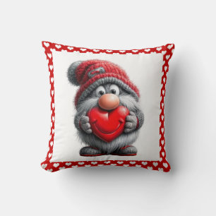 Cojín Decorativo "Llave de mi corazón" Gnomo caprichoso