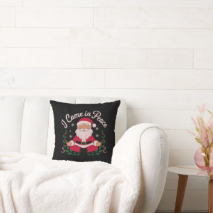 Cojín Decorativo Llegué en paz a las vibraciones de invierno scópic