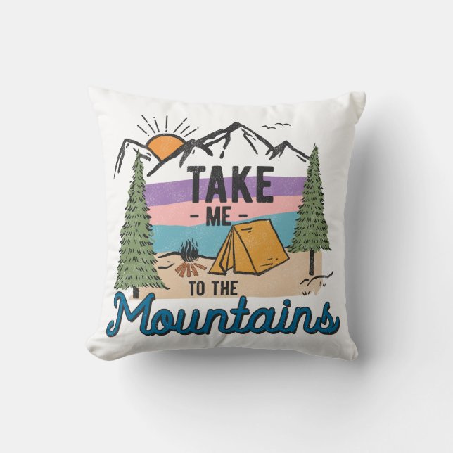 Cojín Decorativo Llévame A Las Montañas (Anverso)