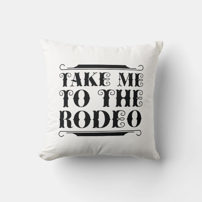 Cojín Decorativo Llévame al Rodeo (Anverso)