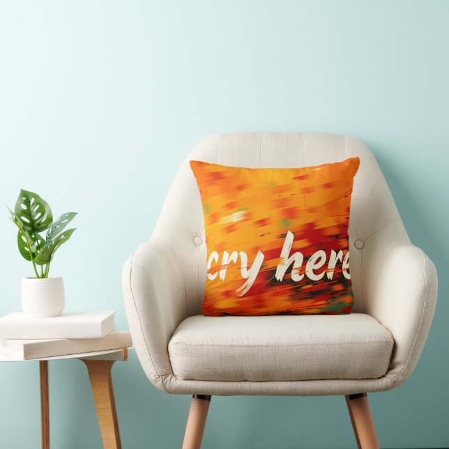 Cojín Decorativo Llora Aquí (Silla)