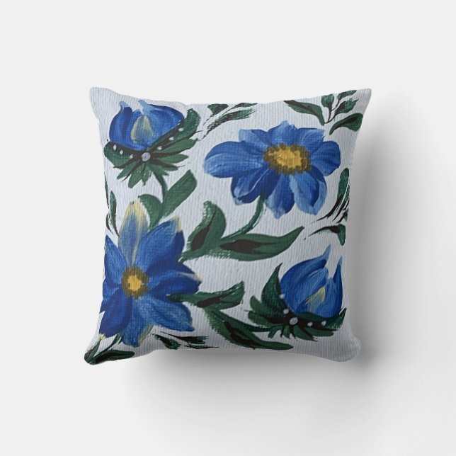 Cojín Decorativo Lluvia azul (Reverso)