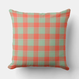 Cojín Decorativo Lluvia de Primavera y Plaid de Caqui Verde Albaric