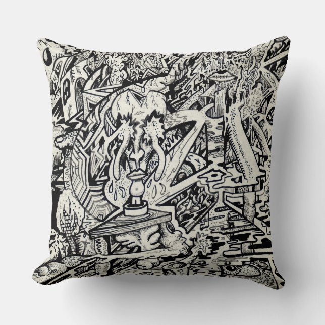 Cojín Decorativo Lo adecuado, o, una transfiguración frágil (Anverso)