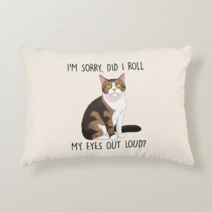 Cojín Decorativo Lo siento, ¿me puse los ojos en alto?