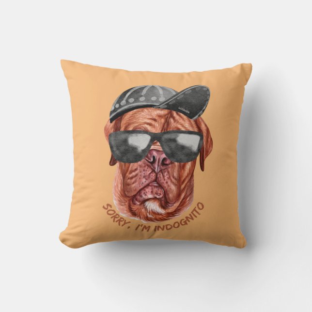 Cojín Decorativo LO SIENTO, soy un perro gracioso de INDOGNITO (esc (Anverso)