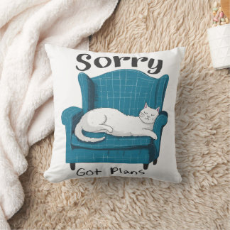 Cojín Decorativo Lo siento, tengo planes Regalo divertido para aman
