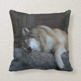 Cojín Decorativo Lobo Dormido Lodge Pillow
