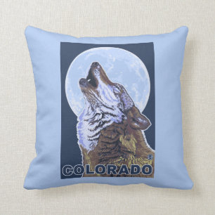 Cojín Decorativo Lobo gris HowlingColorado