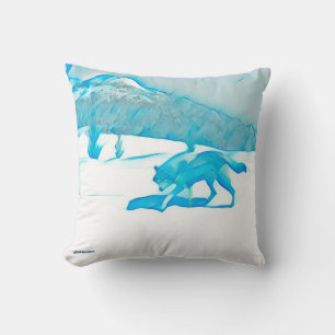 Cojín Decorativo Lobo solitario en WInter