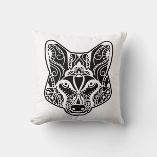 Cojín Decorativo Lobo tribal