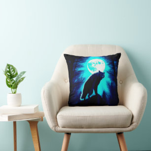 COJÍN DECORATIVO LOBOS HOMBRE DE LUNA LLENA