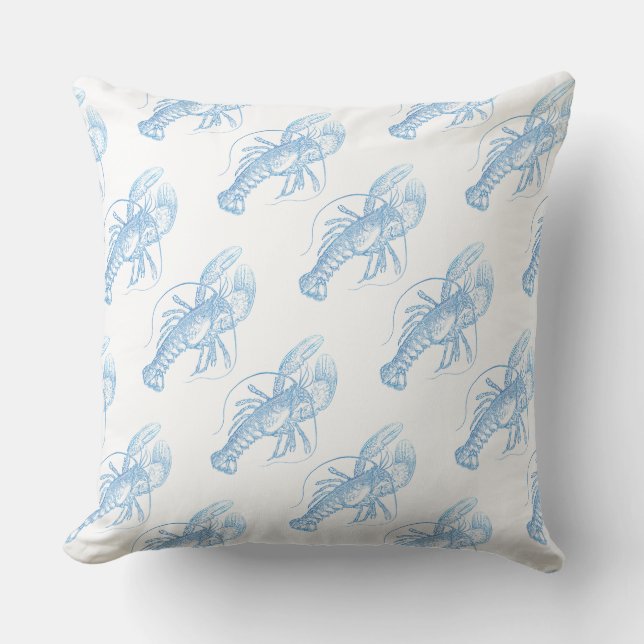 Cojín Decorativo Lobster azul (Anverso)