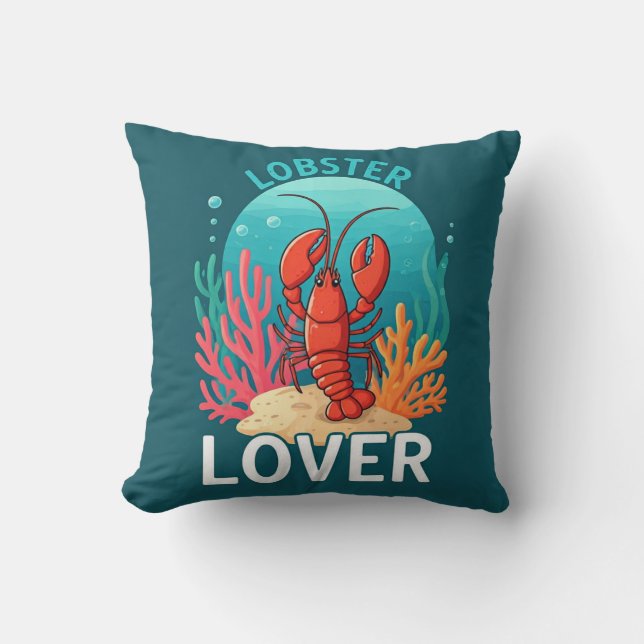 Cojín Decorativo Lobster Lover (Anverso)