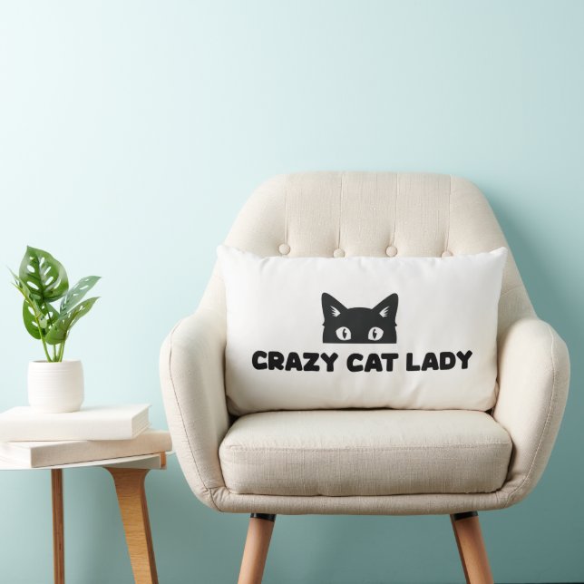 Cojín decorativo loco Cat Lady Lumbar (Silla)