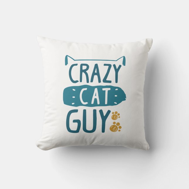 Cojín Decorativo Loco Gato (Anverso)
