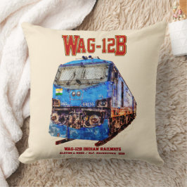 Cojín Decorativo Locomotora WAG-12B. Ferrocarril de la India