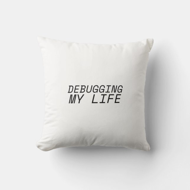 Cojín Decorativo Lógica de estado suave (Anverso)