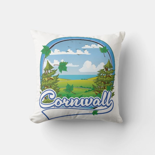 Cojín Decorativo Logo de Cornwall Travel (Anverso)