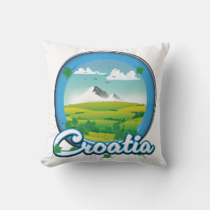 Cojín Decorativo Logo de Croatia Travel