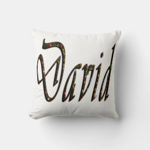 Cojín Decorativo Logo de David Name,