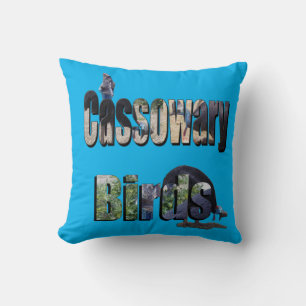 Cojín Decorativo Logo de imagen de aves vasculares,