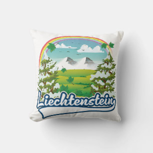 Cojín Decorativo Logo de Liechtenstein Travel