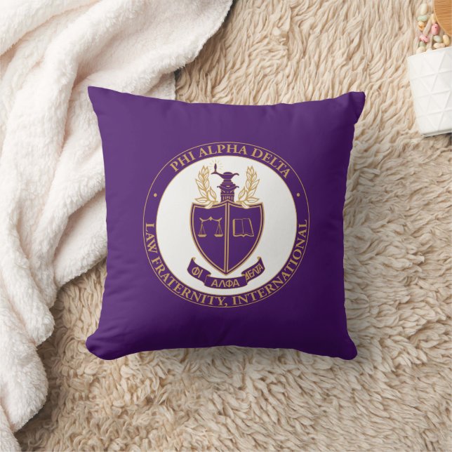 Cojín Decorativo Logo de Phi Alpha Delta (Manta)