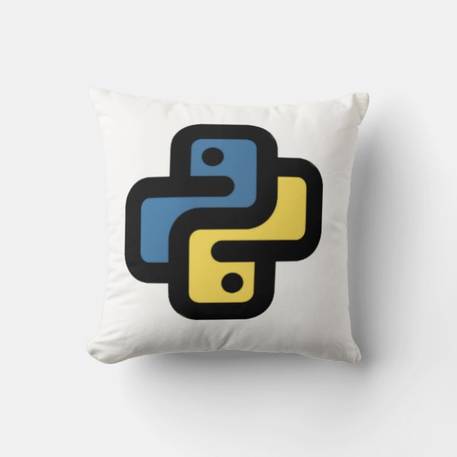 Cojín Decorativo Logo de Python (Anverso)