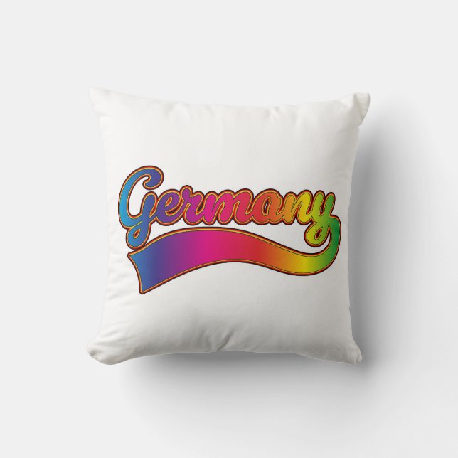 Cojín Decorativo Logo de Rainbow de Alemania (Anverso)